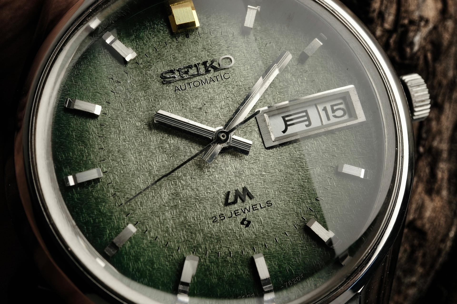 Seiko Lord Matic with green linen dial